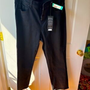 Women’s straight leg black jeans